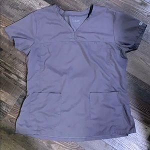 Grey’s Anatomy Gray Woman’s Scrub Top Size Large
